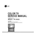 Предварительный просмотр 1 страницы LG PF-43A20 Service Manual