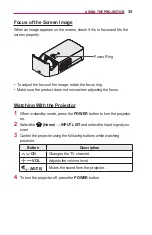 Предварительный просмотр 35 страницы LG PF1000U Owner'S Manual