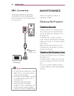 Preview for 64 page of LG PG65U Owner'S Manual