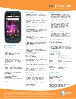 Preview for 2 page of LG Phoenix Specifications