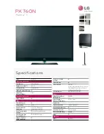 LG PK760N Specifications preview