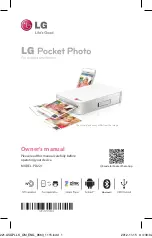LG Pocket Photo PD221 Owner'S Manual preview