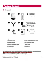 Предварительный просмотр 7 страницы LG Portable Theater HXF2 User Manual