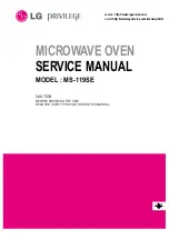 LG PRIVILEGE MS-119SE Service Manual предпросмотр