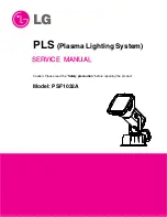 Preview for 1 page of LG PSF1032A Service Manual