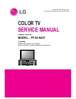 LG PT-53A83T Service Manual предпросмотр