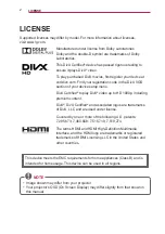 Preview for 2 page of LG PW600G Owner'S Manual