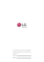 Предварительный просмотр 79 страницы LG PW600G Owner'S Manual