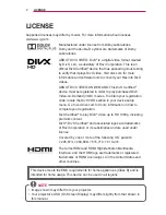 Preview for 2 page of LG PW700 Owner'S Manual