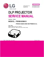 LG PW800G Service Manual preview