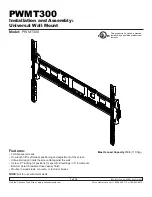 LG PWMT300 Installation And Assembly Manual preview