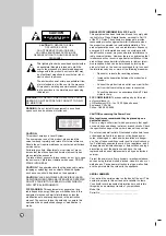 Preview for 2 page of LG RC199M Owner'S Manual