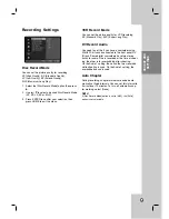 Preview for 21 page of LG RC700N -  - DVDr/ VCR Combo Owner'S Manual