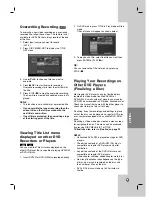 Preview for 47 page of LG RC700N -  - DVDr/ VCR Combo Owner'S Manual