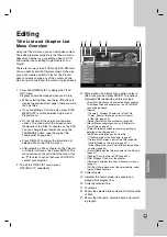 Preview for 45 page of LG RC797T -  - DVDr/ VCR Combo Owner'S Manual