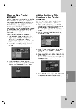 Предварительный просмотр 47 страницы LG RC797T -  - DVDr/ VCR Combo Owner'S Manual