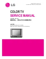 LG RE-21CC20MX Service Manual preview