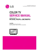 LG RE-28CB80RX Service Manual preview