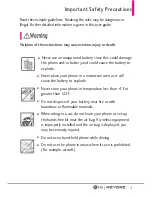 Preview for 3 page of LG Revere User Manual