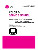 Preview for 1 page of LG RF/RT-14/21CA80M/MX Service Manual