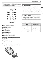 Предварительный просмотр 27 страницы LG RH16U8 VCW Series Owner'S Manual