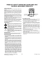 Предварительный просмотр 4 страницы LG RH265 Service Manual