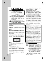 Preview for 2 page of LG RH277H Owner'S Manual