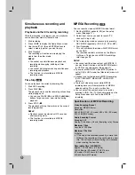 Preview for 42 page of LG RH277H Owner'S Manual