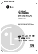 LG RH299H Owner'S Manual preview