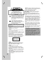 Preview for 2 page of LG RH2T160 Owner'S Manual