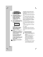 Preview for 2 page of LG RKS-6000 Owner'S Manual