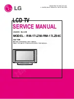 LG RM-17LZ50 Service Manual предпросмотр