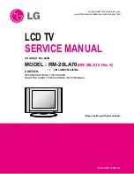 Предварительный просмотр 1 страницы LG RM-20LA70 Service Manual