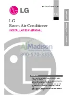 LG Room air conditioner Installation Manual preview