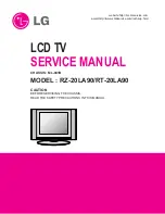 Preview for 1 page of LG RT-20LA90 Service Manual