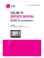 Предварительный просмотр 1 страницы LG RT-21FB80VQ Service Manual