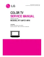 Preview for 1 page of LG RT-28FZ10RX Service Manual