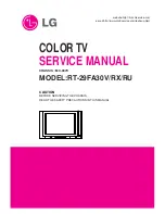 LG RT-29FA30RU Service Manual preview