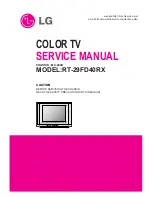 Preview for 1 page of LG RT-29FD40RX Service Manual