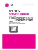 Preview for 1 page of LG RT-29FD60R Service Manual