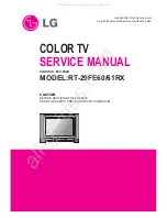 LG RT-29FE60RX Service Manual preview