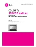 LG RT-29FE61RX Service Manual preview