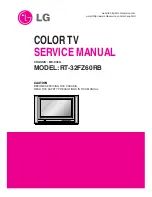 LG RT-32FZ60RB Service Manual preview