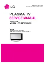 Предварительный просмотр 1 страницы LG RT-42PX10/11/H Service Manual