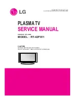 LG RT-42PX11 Service Manual preview