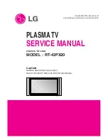 Preview for 1 page of LG RT-42PX20 Service Manual