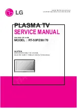 Предварительный просмотр 1 страницы LG RT-50PZ60 Service Manual