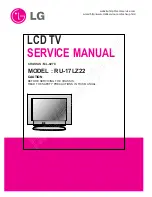 Предварительный просмотр 1 страницы LG RU-17LZ22 Service Manual