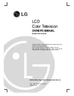 Предварительный просмотр 1 страницы LG RU-20LA80C Owner'S Manual