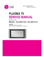 LG RU-42PX10C -  - 42" Plasma TV Service Manual preview